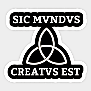 DARK NETFLIX QUOTE SIC MVNDVS Sticker